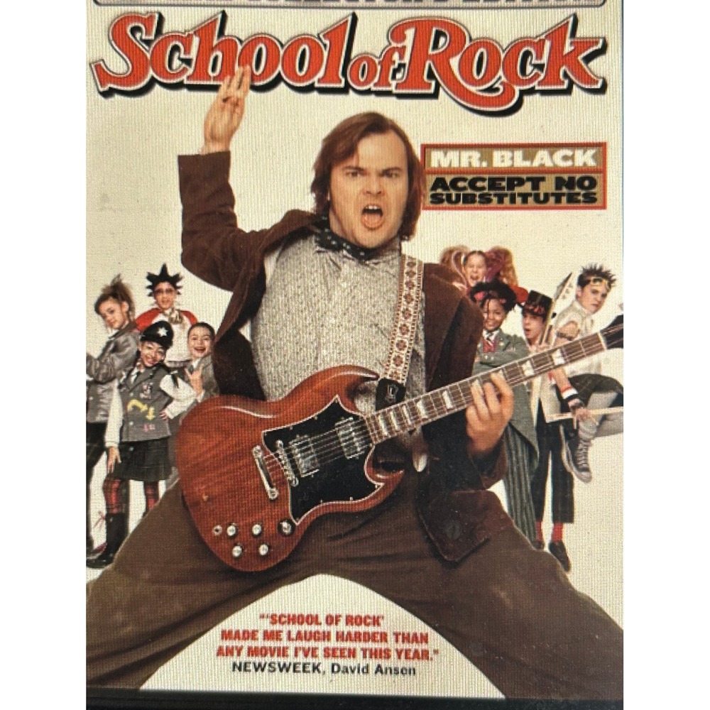 School of Rock DVD Disc Only Jack Black Music Comedy Family Movie Tested Works